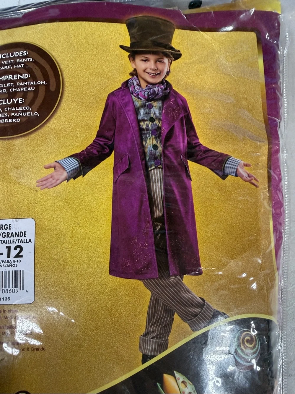 Willy Wonka Rubies Costume NEW